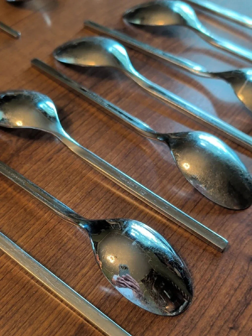 Villeroy & Boch New Wave Stainless Steel Soup Spoons Lot Of 8